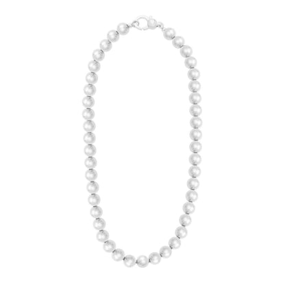 Sterling silver, rhodium plated necklace