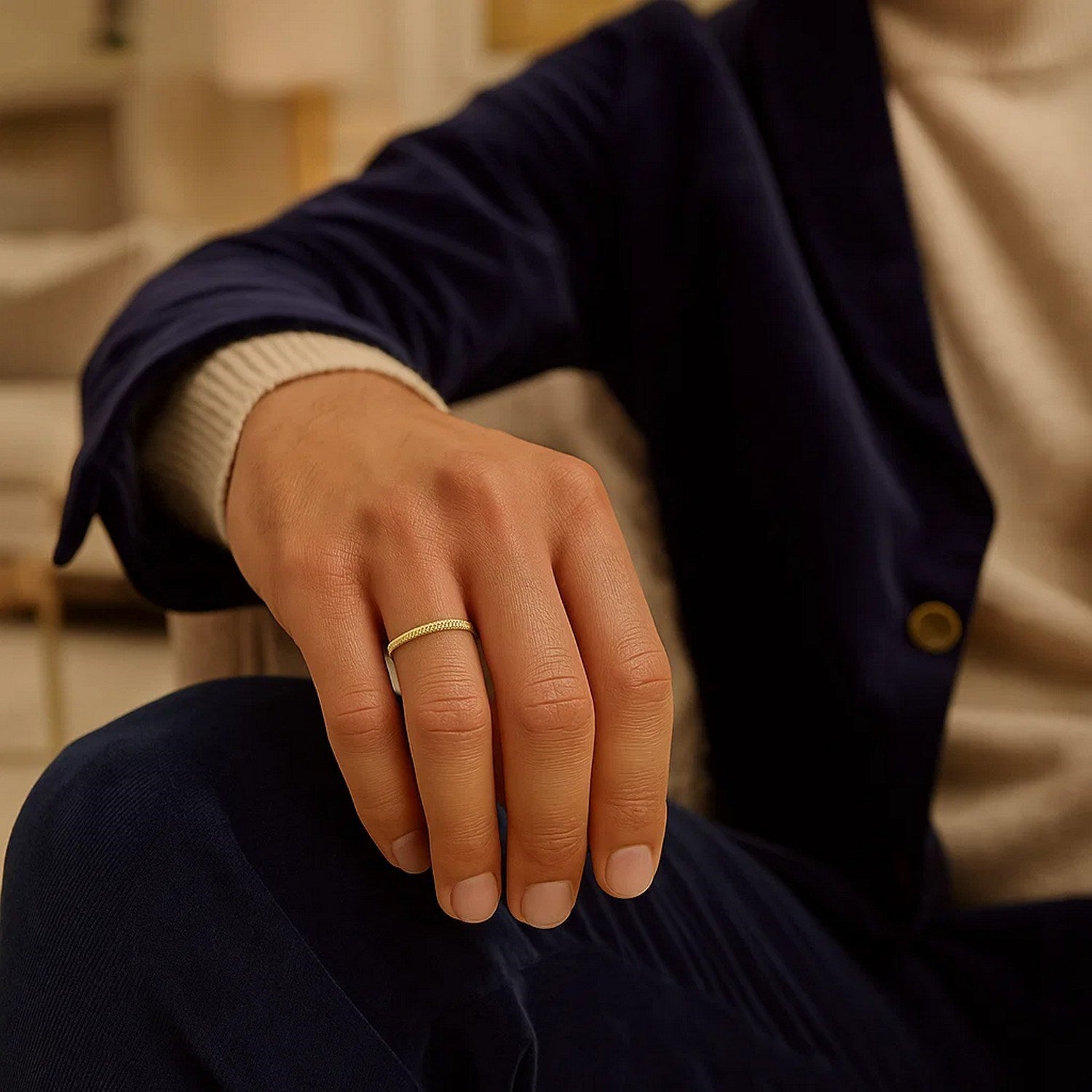 Peelerie jewelry piece in midnight luxury editorial product photo, high-contrast studio lighting