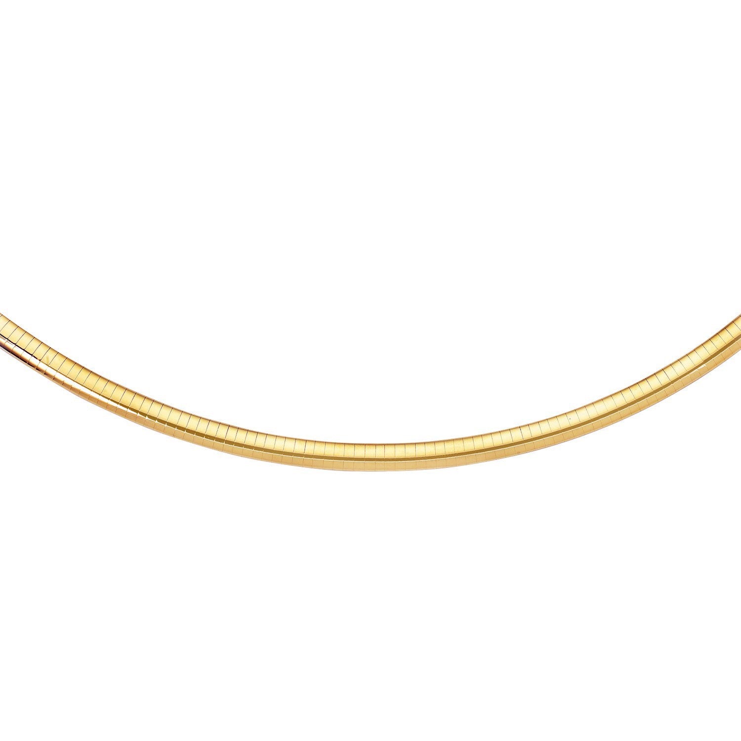 14k Yellow Gold Classic Omega Bracelet (6.00 mm) in a sleek high-contrast midnight luxury editorial style