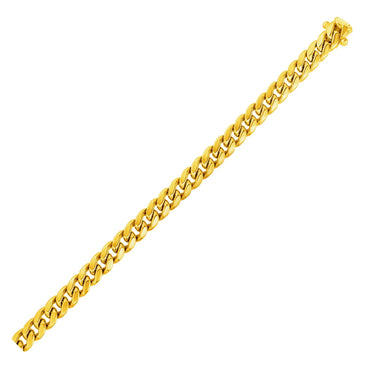 10k Yellow Gold Semi Solid Miami Cuban Chain (6.10 mm) - Peelerie