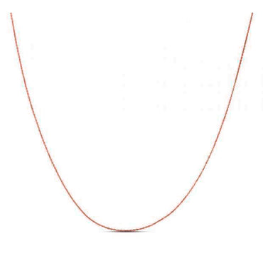 Double Extendable Diamond Cut Cable Chain in Rose Gold (0.87 mm)