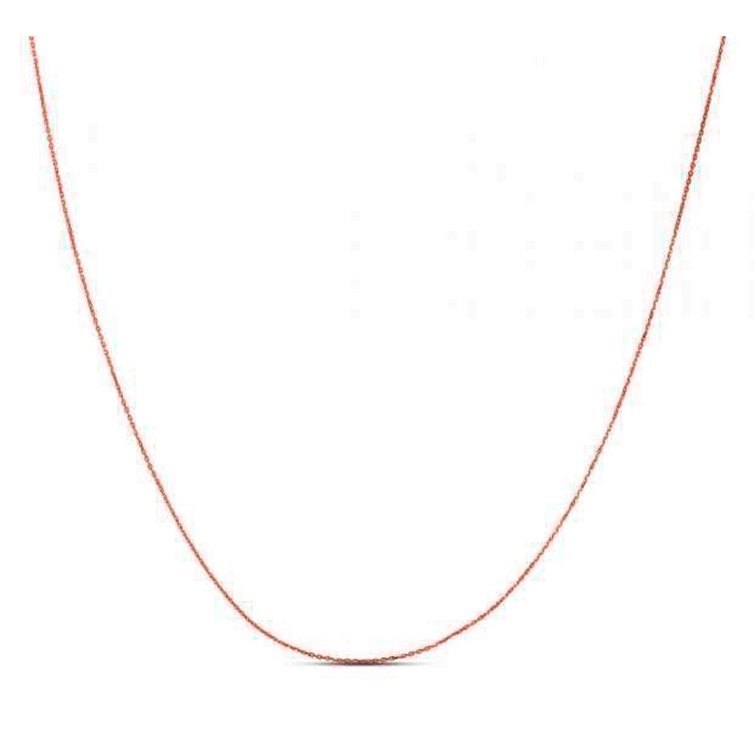 Double Extendable Diamond Cut Cable Chain in Rose Gold (0.87 mm) in a sleek high-contrast midnight luxury editorial style