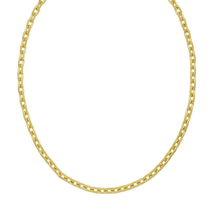 Sterling Silver Gold Plated French Cable Chain (5.00 mm)
