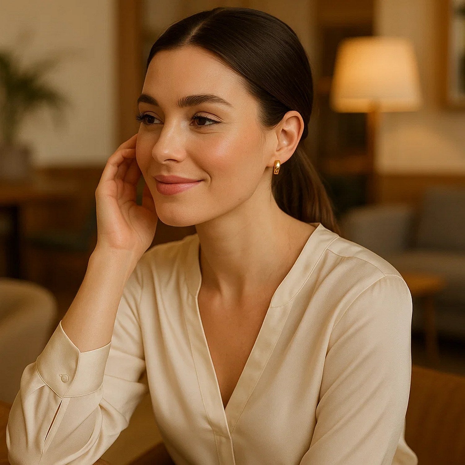 Peelerie jewelry piece in midnight luxury editorial product photo, high-contrast studio lighting