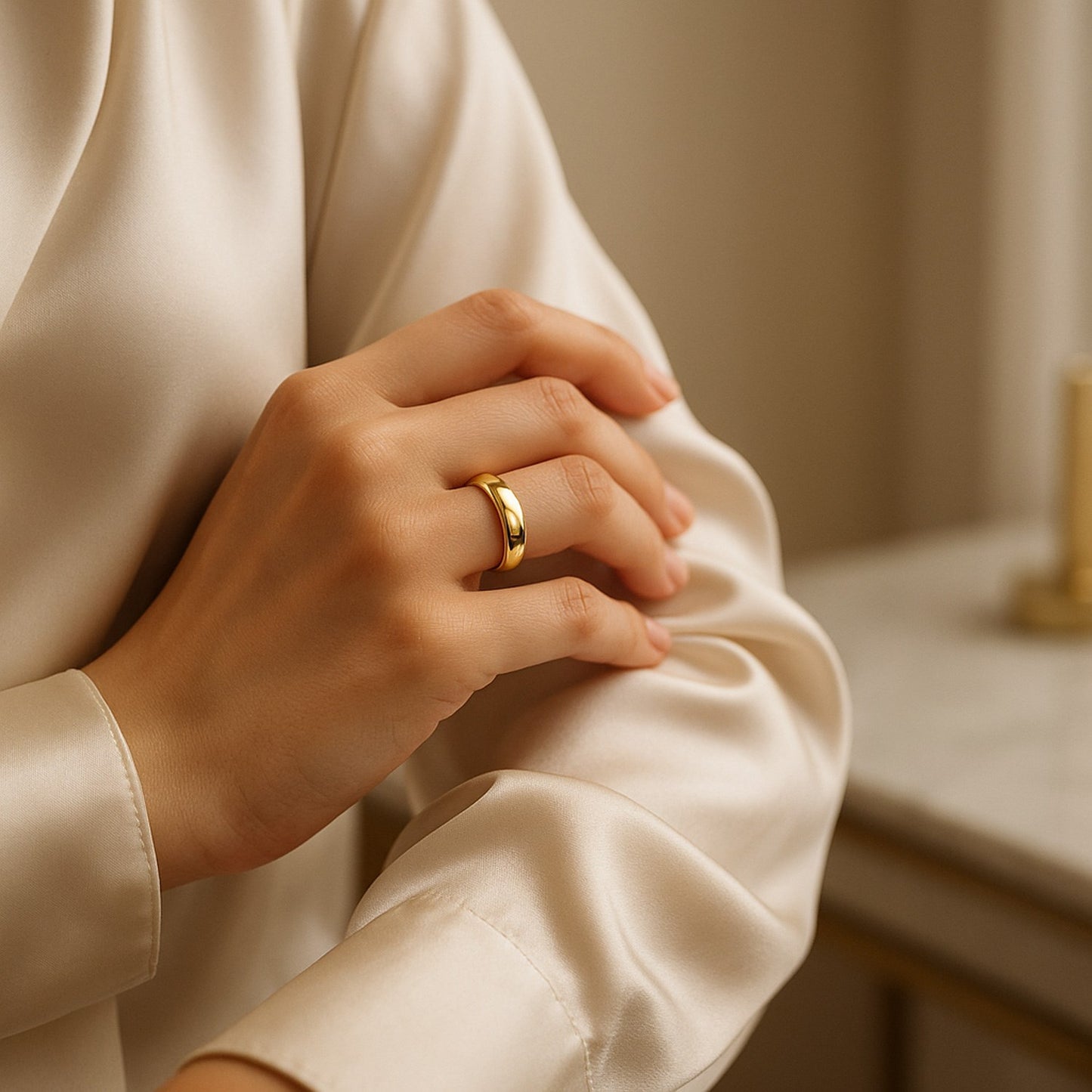 Peelerie jewelry piece in gold midnight luxury editorial product photo, high-contrast studio lighting