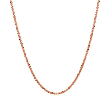 1.50 mm 14K Rose Gold Sparkle Chain