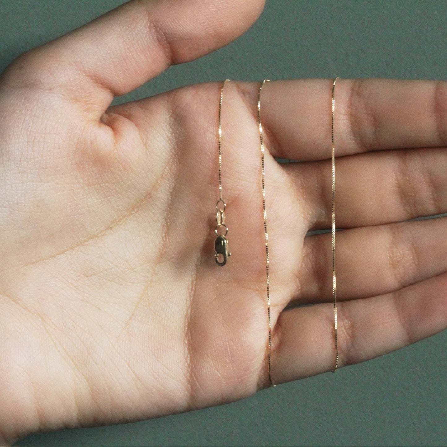 10k Yellow Gold Classic Box Chain (0.45 mm)