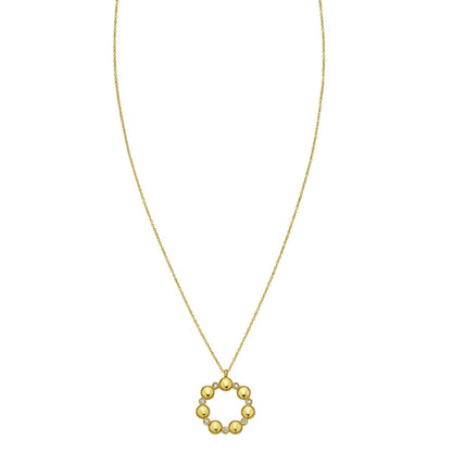 14K Yellow Gold Diamond Cut Cable Chain Necklace