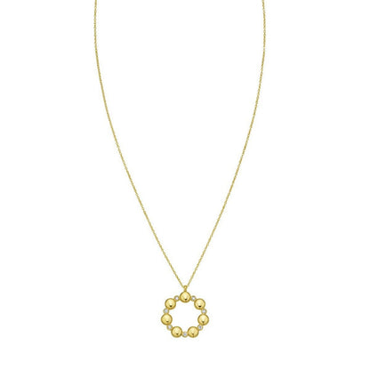 14K Yellow Gold Diamond Cut Cable Chain Necklace