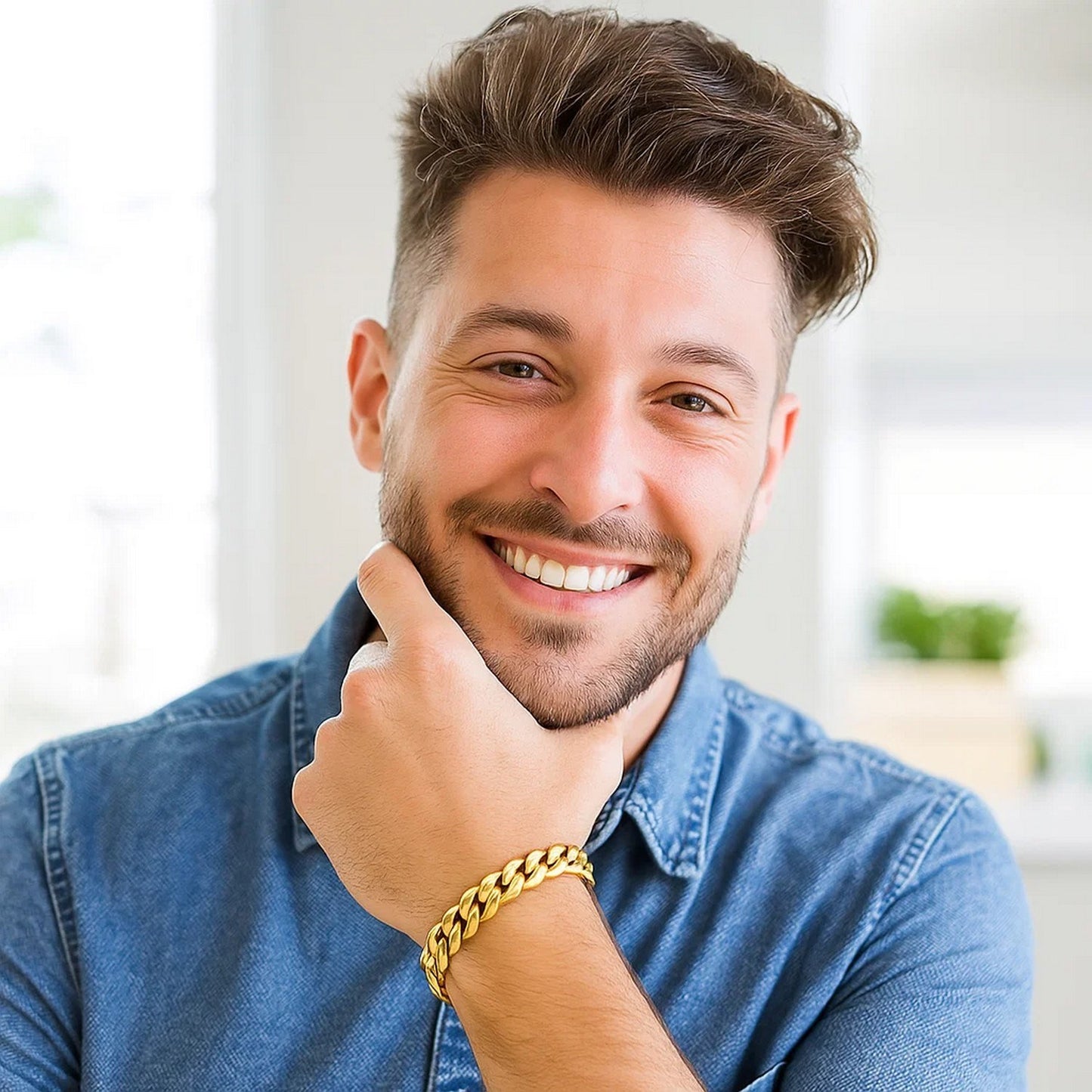 14k Yellow Gold Semi Solid Miami Cuban Bracelet (10.70 mm)