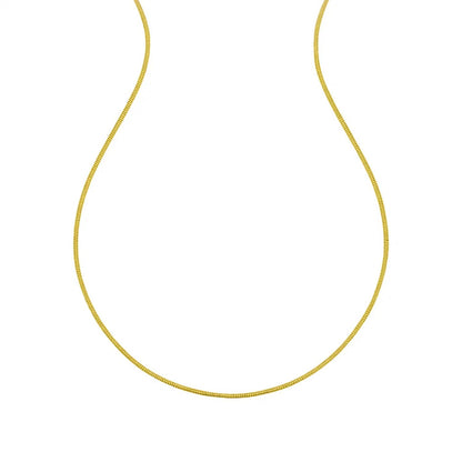 14K Yellow Gold Sparkle Spring Chain Necklace (1.90 mm)