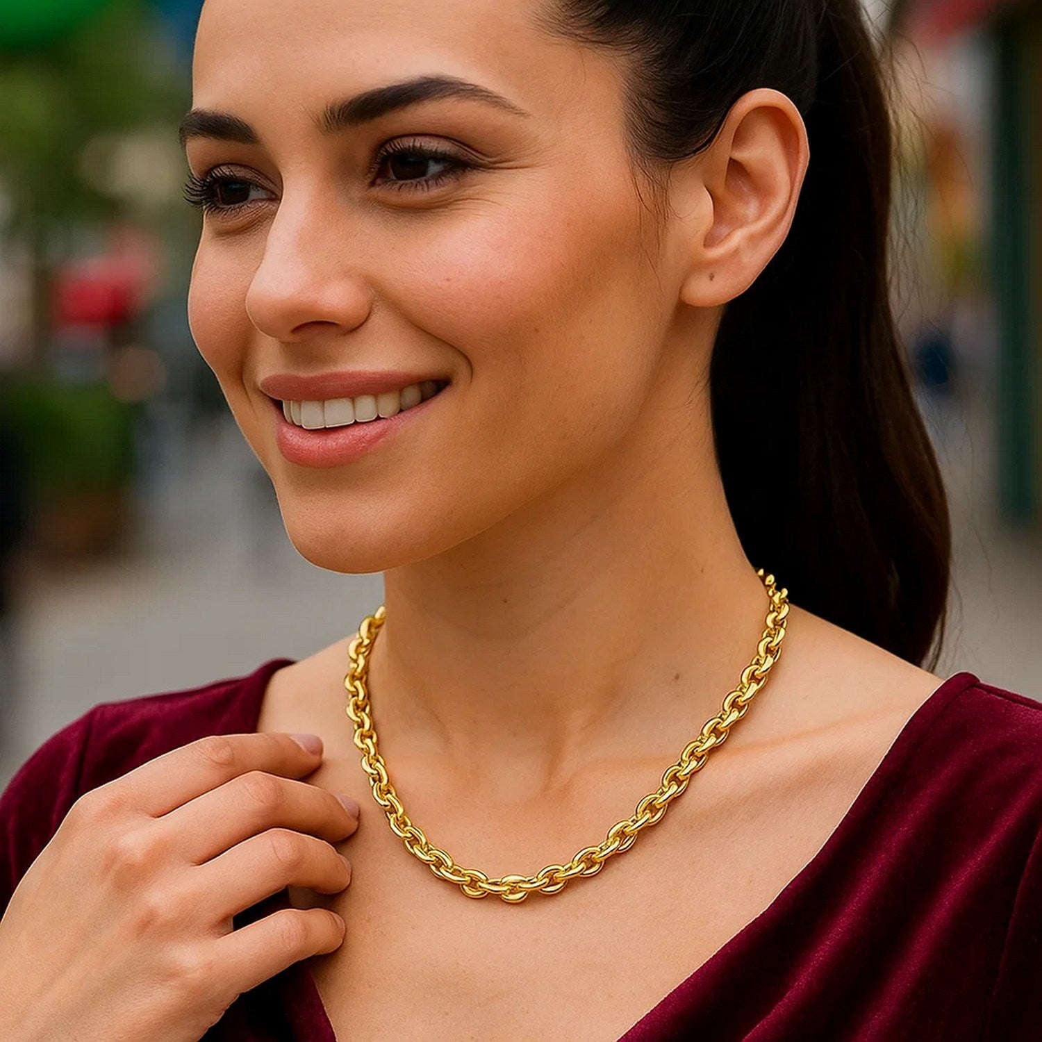 Peelerie jewelry piece in midnight luxury editorial product photo, high-contrast studio lighting