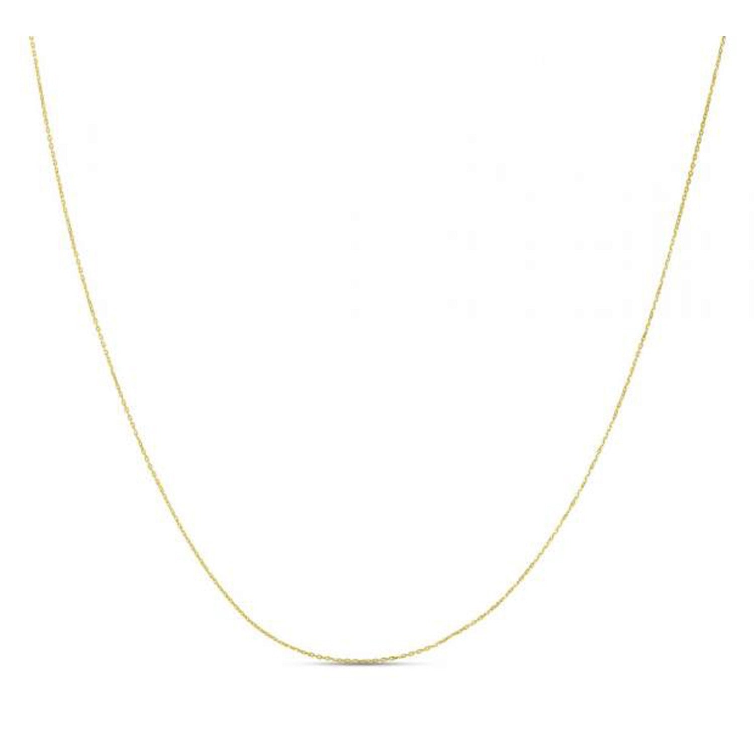 Double Extendable Diamond Cut Cable Chain in Yellow Gold (0.87 mm) in a sleek high-contrast midnight luxury editorial style