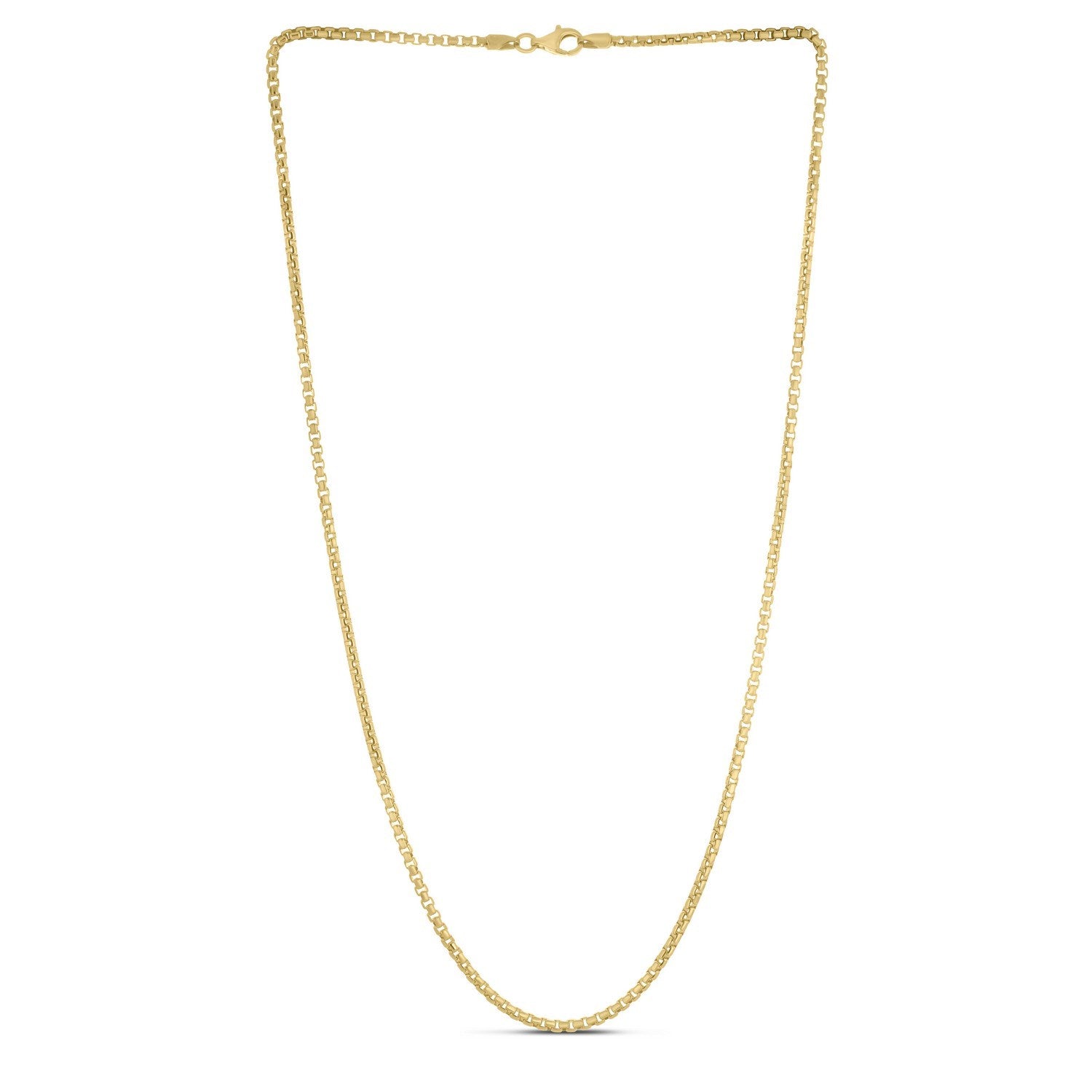 Sterling silver, gold plated chain
