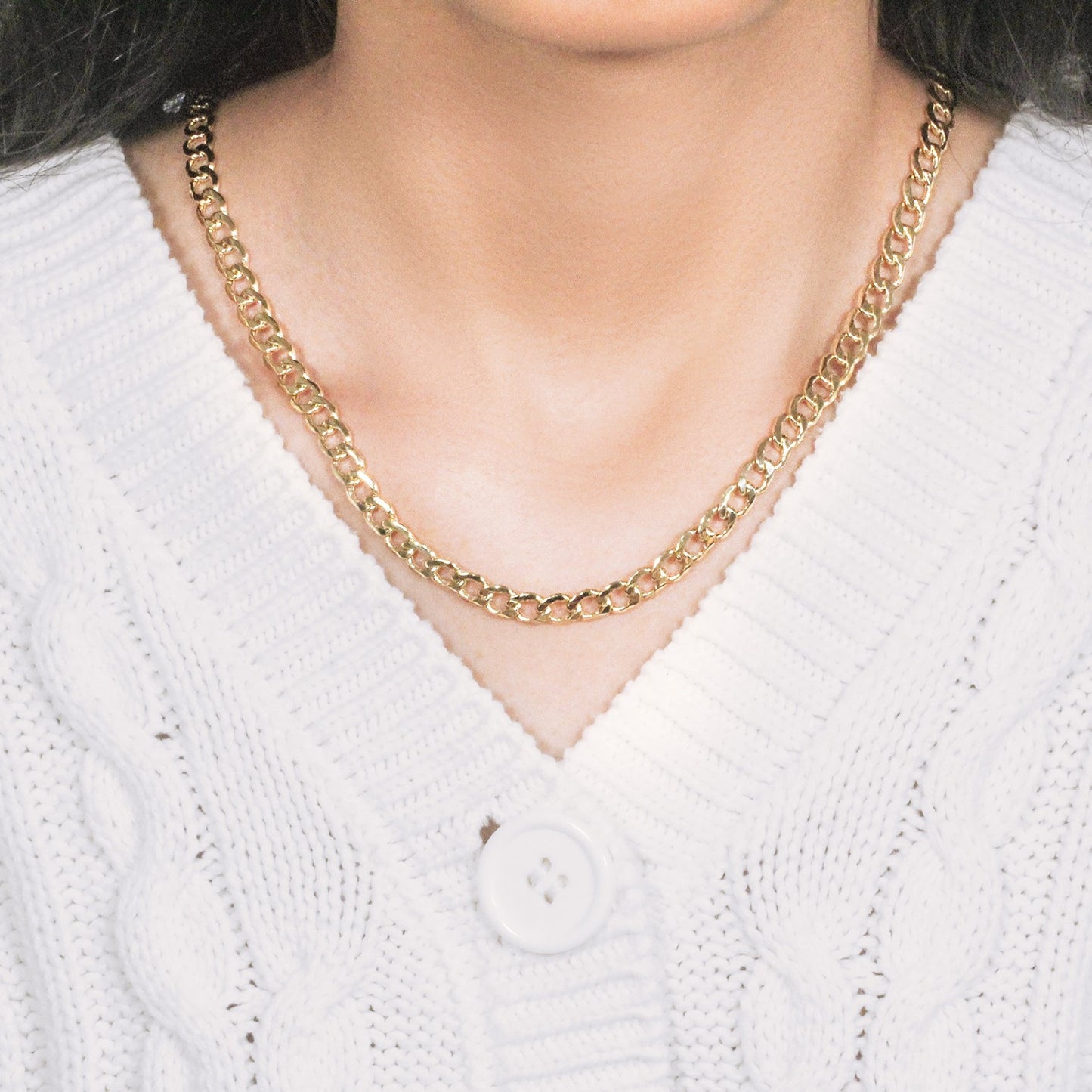 10k Yellow Gold Curb Chain (6.20 mm)