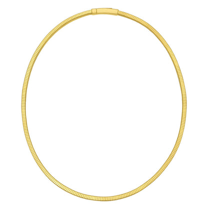 Gold Over Sterling Silver Cubogas Chain Necklace