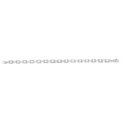 Sterling Silver Rhodium Plated French Cable Chain (5.60 mm)