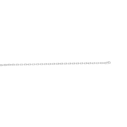 Sterling Silver Rhodium Plated French Cable Chain (2.80 mm)