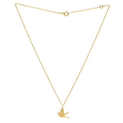 Dove Necklace in 14K Yellow Gold