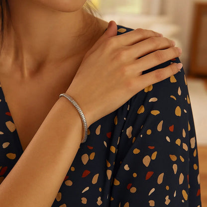 Sterling Silver Cubogas Chain Bracelet