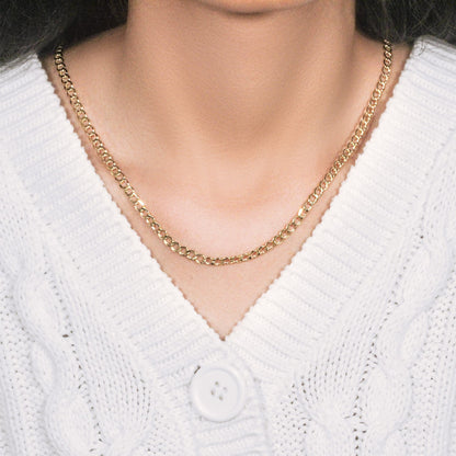 10k Yellow Gold Curb Chain (4.40 mm)