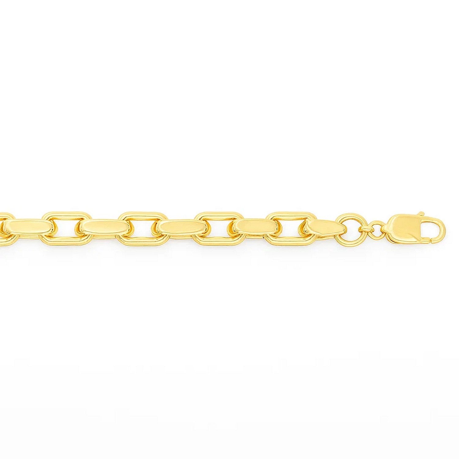 14k Yellow Gold French Cable Chain Bracelet (3.60 mm) in a sleek high-contrast midnight luxury editorial style