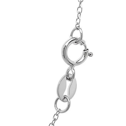 14k White Gold Diamond Cut Cable Link Chain (1.10 mm)