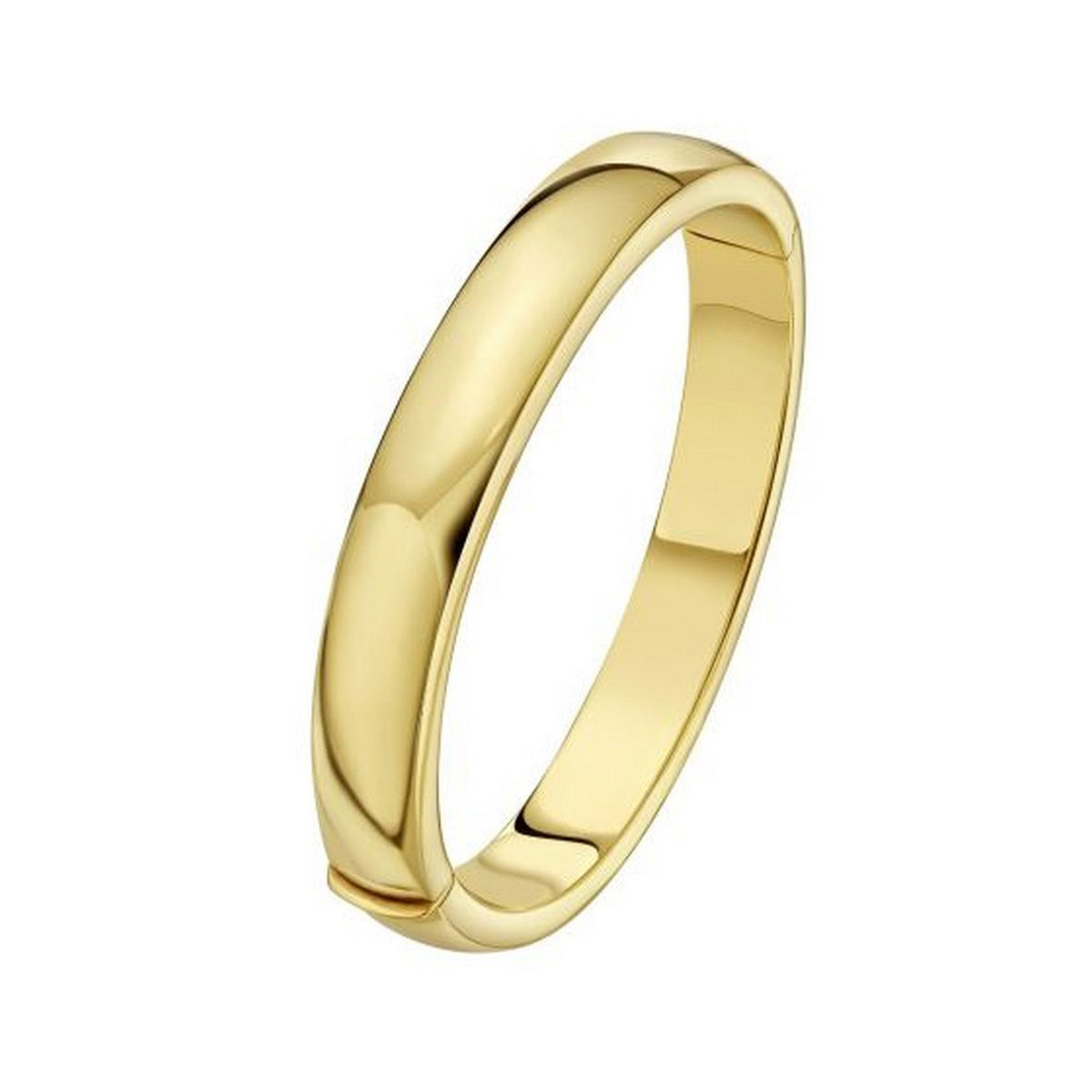 14K Yellow Gold Classic Polished Bangle (10.00 mm)