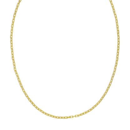 Sterling Silver Gold Plated French Cable Chain (3.40 mm)