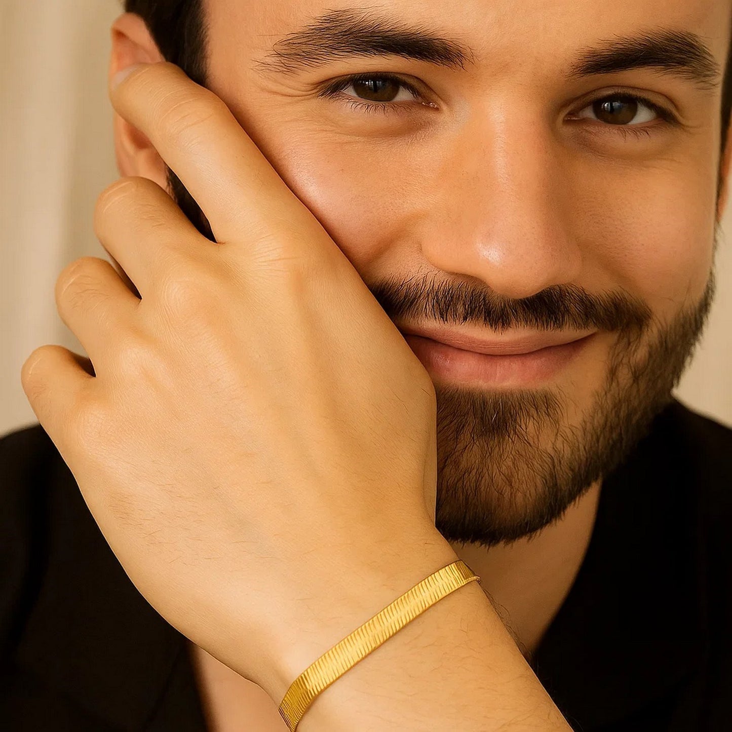 14k Yellow Gold Super Flex Herringbone Bracelet (6.00 mm)