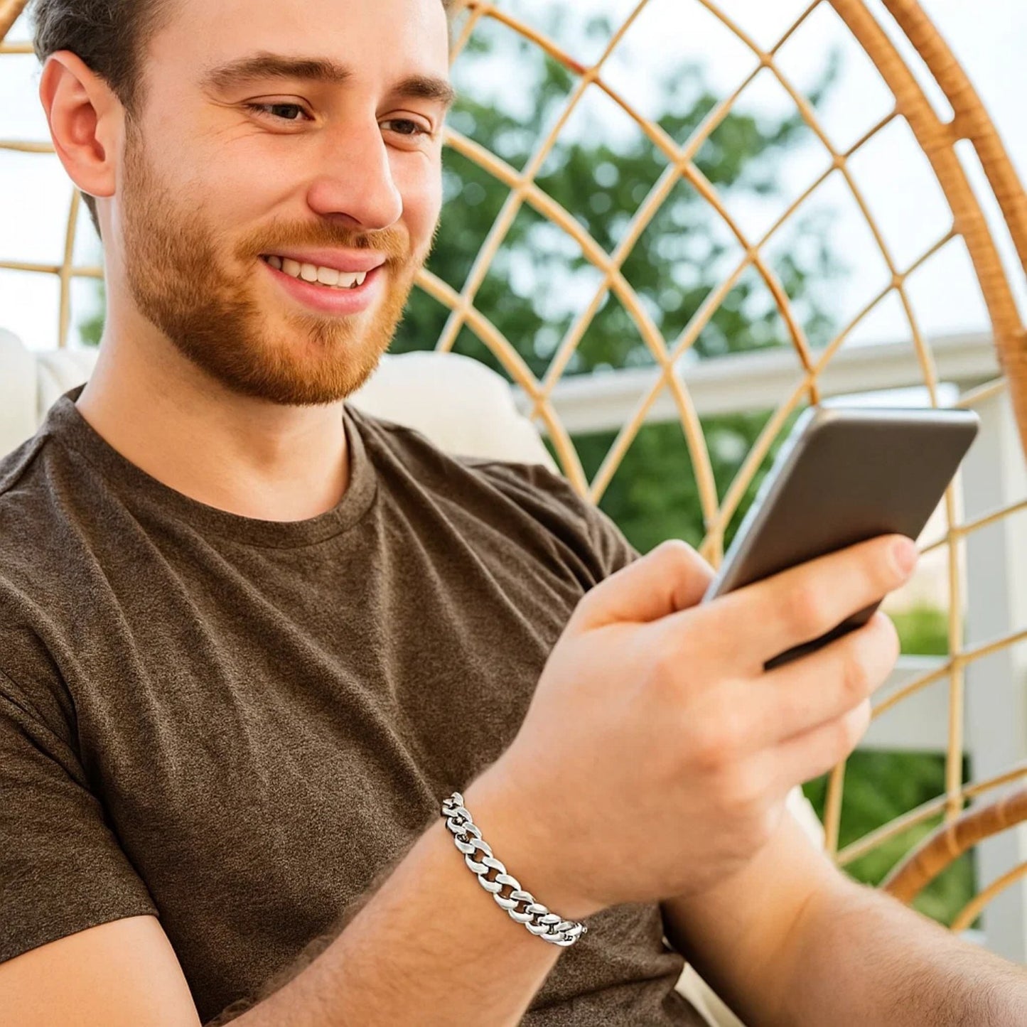 14k White Gold Miami Cuban Semi Solid Bracelet (7.00 mm)