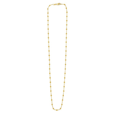 Layering Saturn Bead Necklace in 14K Yellow Gold