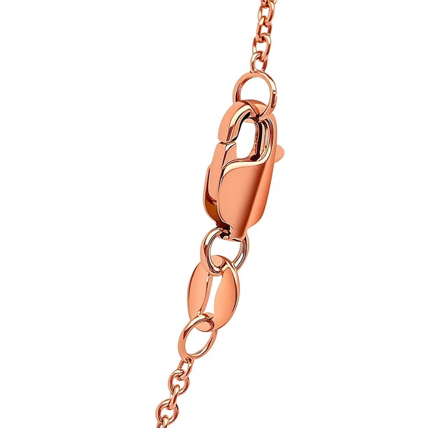 14k Rose Gold Round Cable Link Chain (1.25 mm)