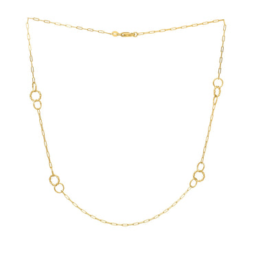 Twistted Link Necklace in 14K Yellow Gold