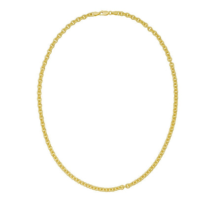 Sterling Silver Gold Plated Rolo Chain (4.70 mm)