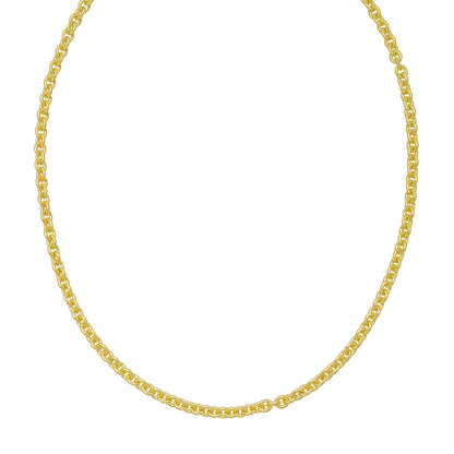 Sterling Silver Gold Plated Rolo Chain (4.70 mm)
