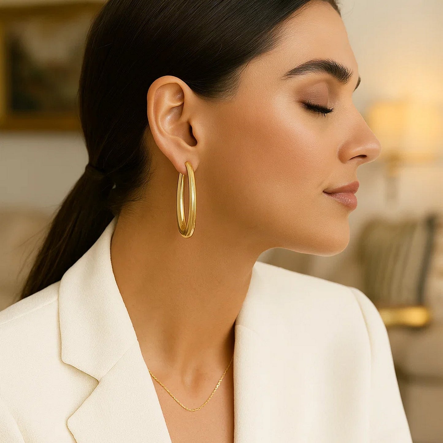 Peelerie jewelry piece in midnight luxury editorial product photo, high-contrast studio lighting