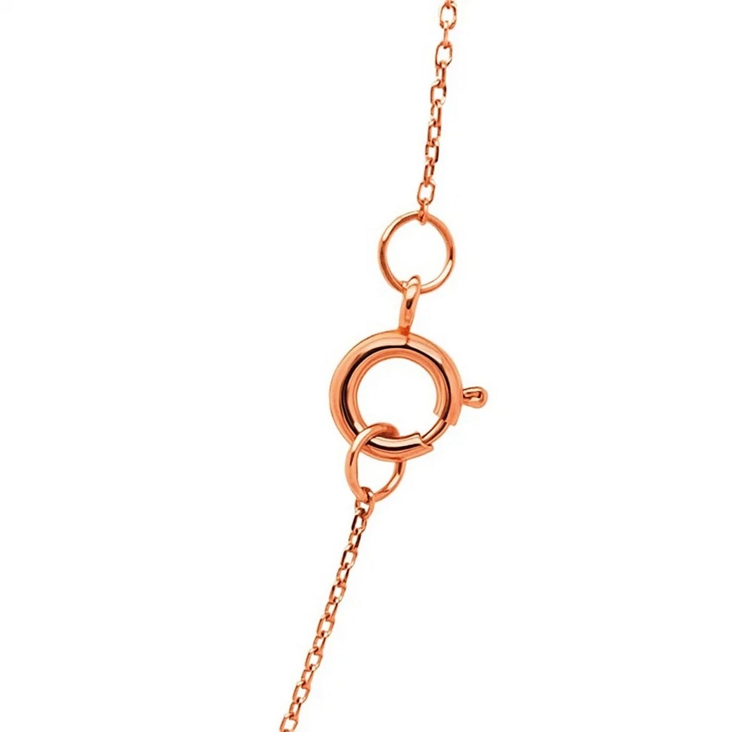 14k Rose Gold Diamond Cut Cable Link Chain (0.68 mm)