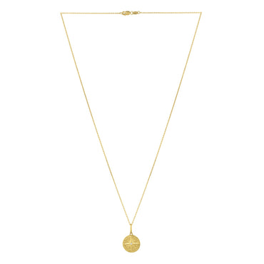 North Star Talisman Necklace in 14K Yellow Gold