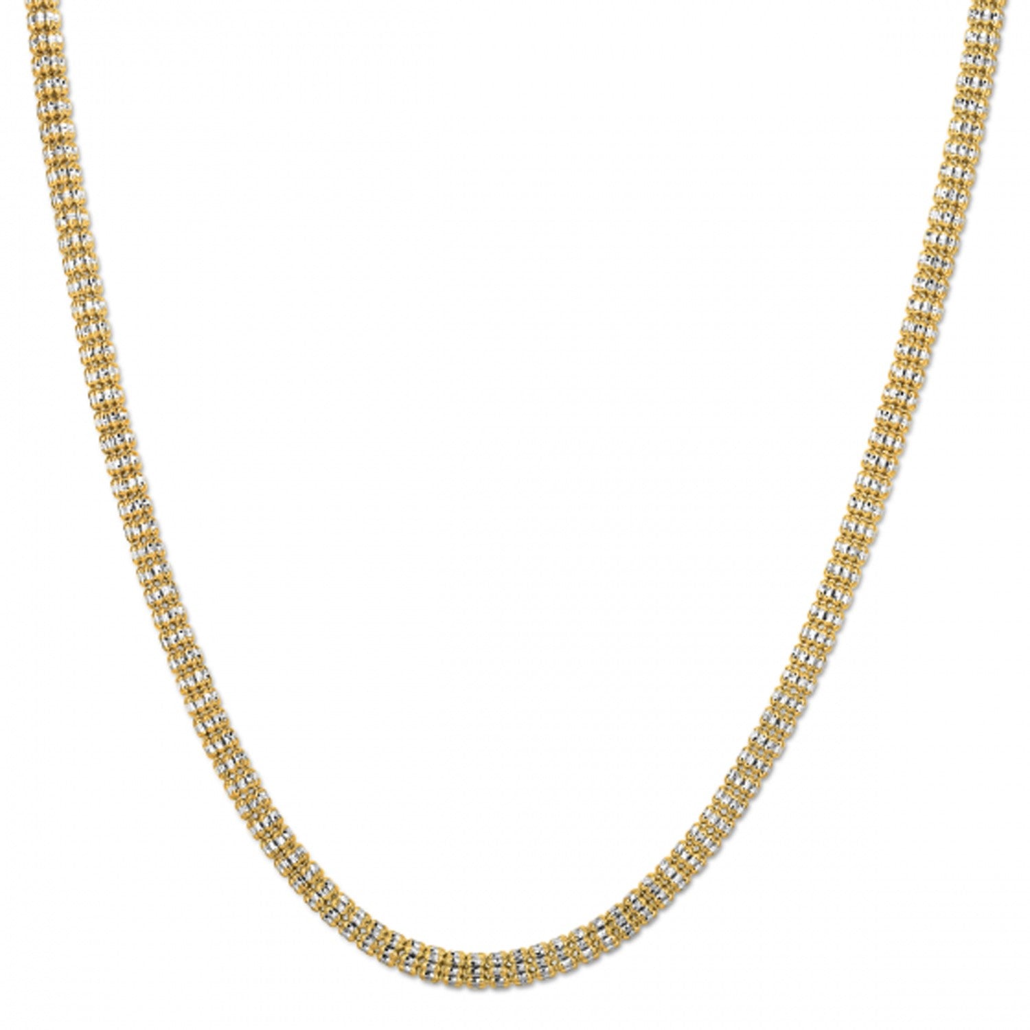 Ice Barrel Chain in 14k Yellow Gold (4.25 mm) in a sleek high-contrast midnight luxury editorial style