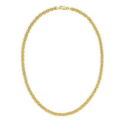 Sterling Silver Gold Plated Rolo Chain (5.70 mm)