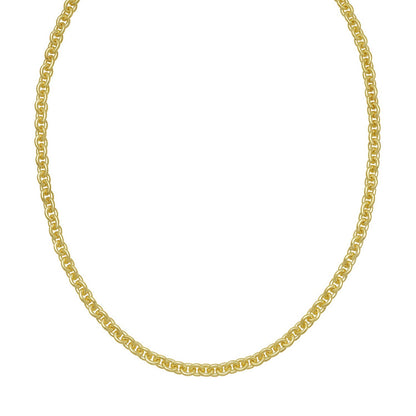 Sterling Silver Gold Plated Rolo Chain (5.70 mm)
