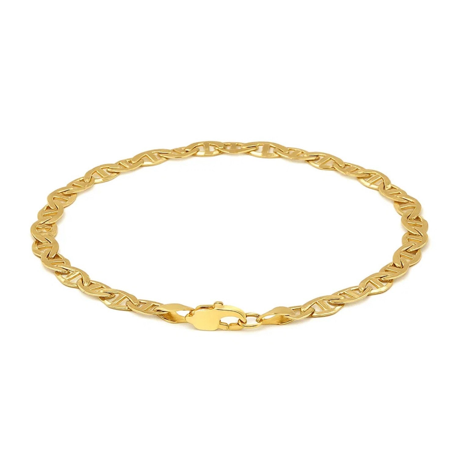 10k Yellow Gold Mariner Link Bracelet (5.10 mm) - Peelerie