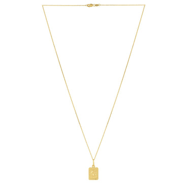 Moon and Stars Necklace in 14K Yellow Gold