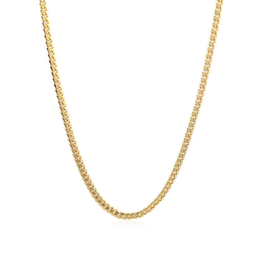 10k Yellow Gold Classic Solid Miami Cuban Chain (3.20 mm)
