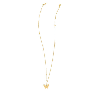14k Yellow Gold Papillon Butterfly Necklace