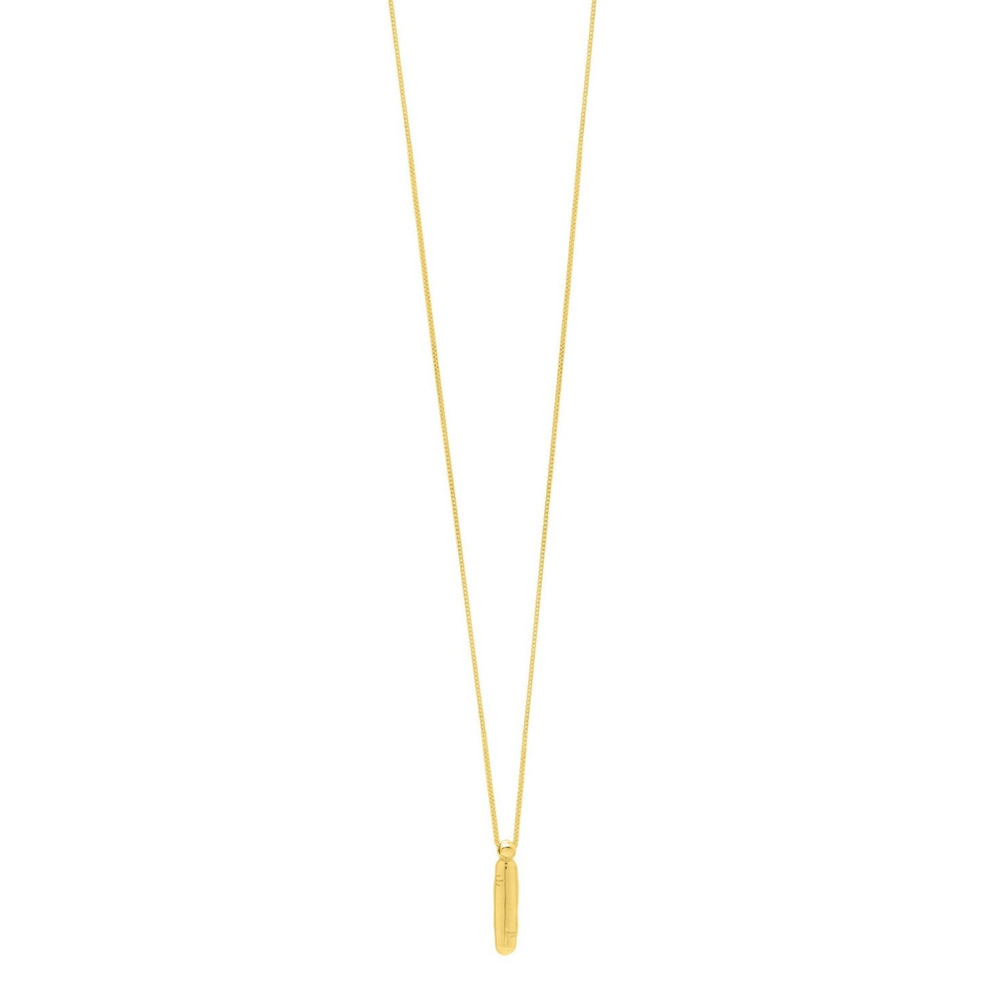 14K Yellow Gold Helium Initial I Pendant