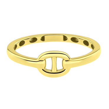 Mariner Link Style Ring in 14K Yellow Gold