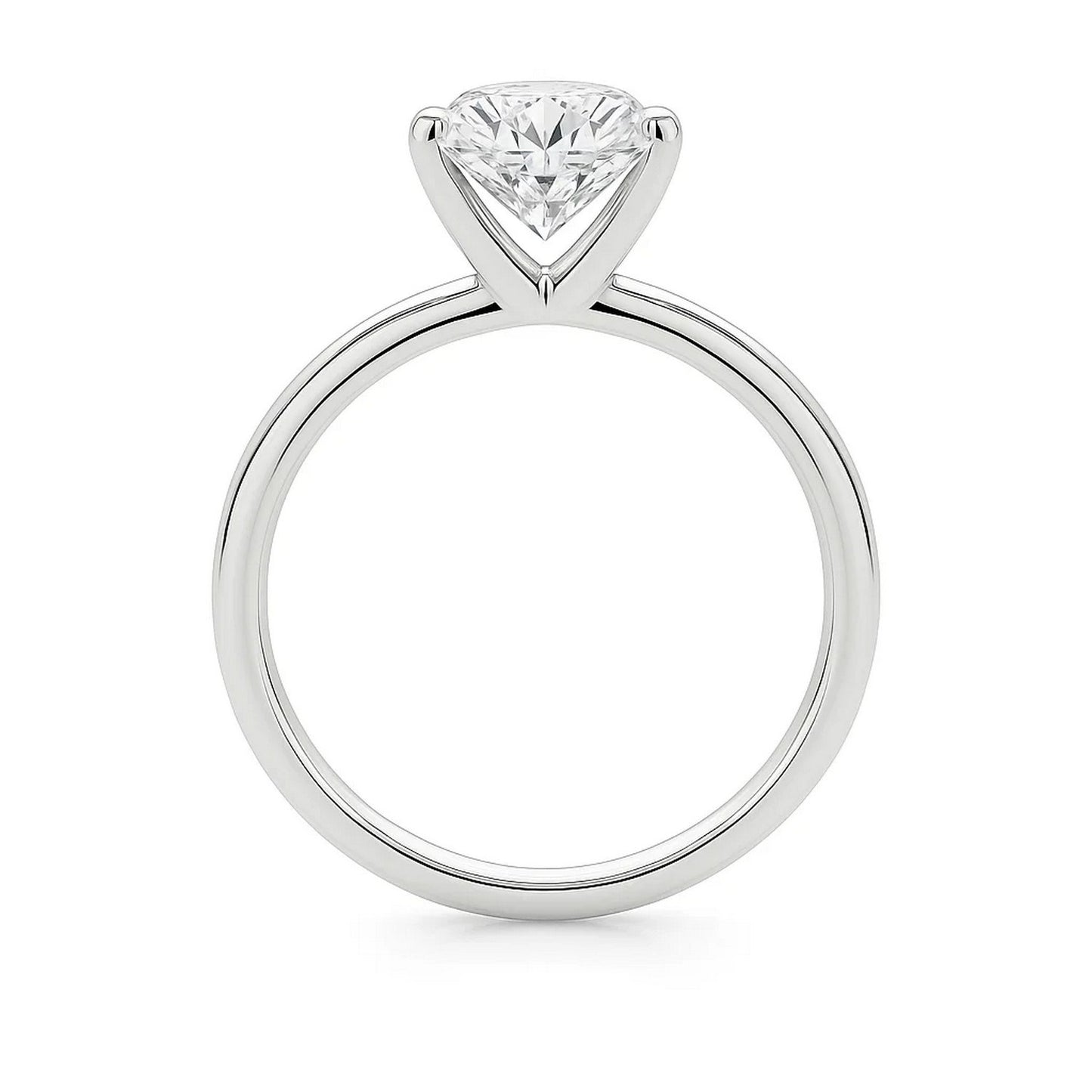 3 Carat Princess Lab Grown IGI G/VS1 Diamond Solitaire Ring in 10K White Gold