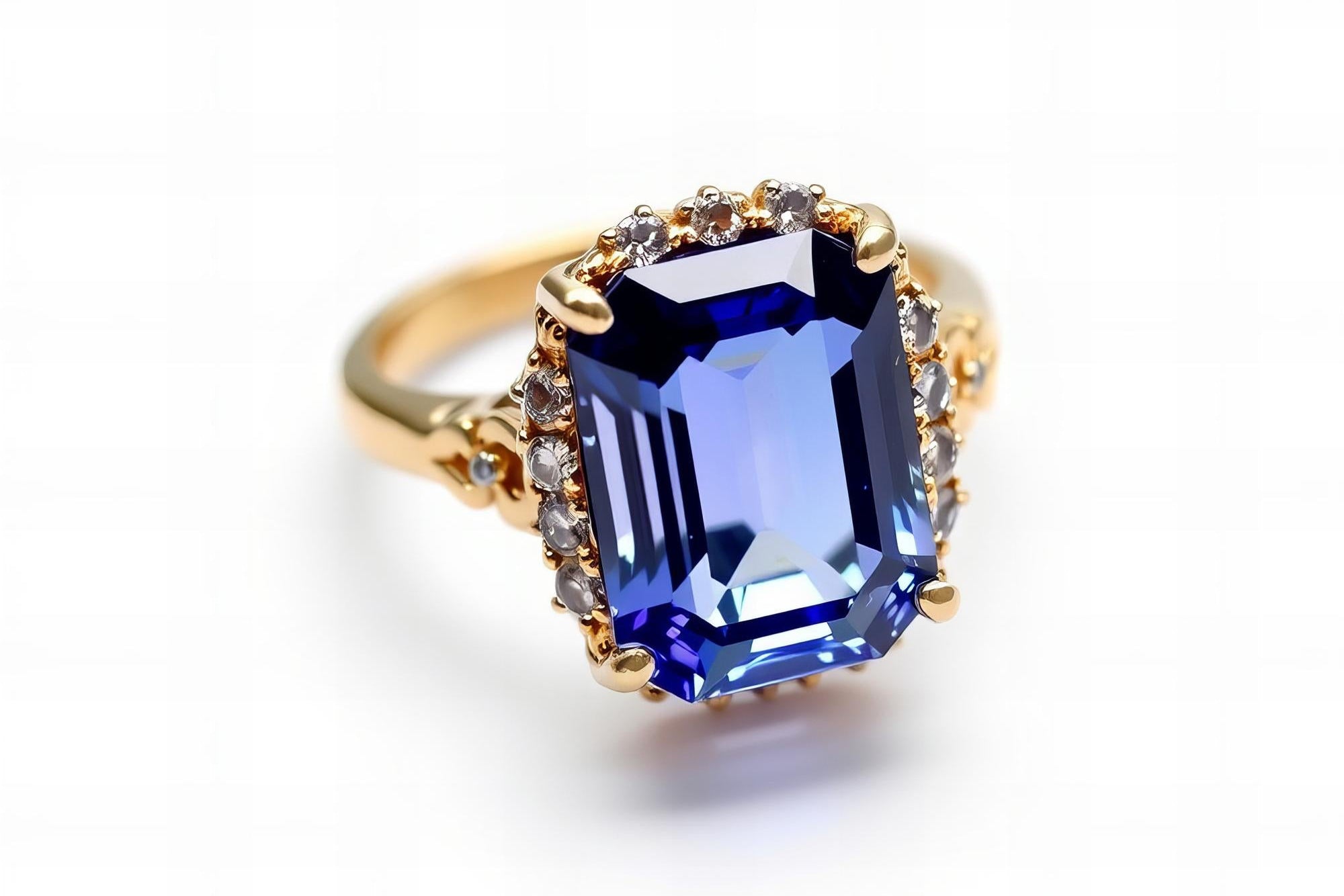 Peelerie blue Saphire ring